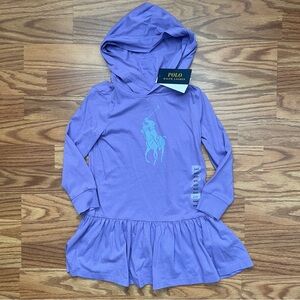 Polo Ralph Lauren Hoodie Long Sleeve Dress